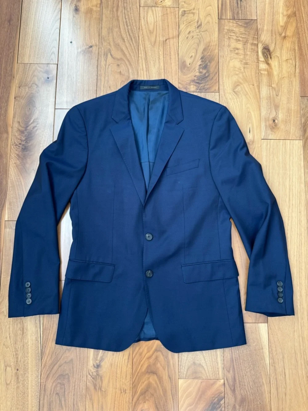 HUGO BOSS REDA Super 110 Italian Virgin Wool Suit Jacket Slim Fit Mens 38 R
